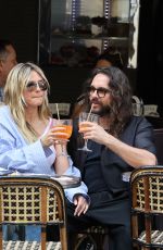 HEIDI KLUM and Tom Kaulitz Enjoyed a Spritz on Terrace of a Parisian Cafe 05/19/2025