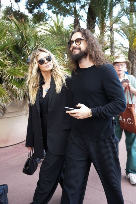 HEIDI KLUM and Tom Kaulitz Out at Cannes Film Festival 05/12/2025