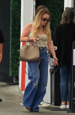 HILARY DUFF Arrives for Lunch at E Baldi in Beverly Hills 05/14/2025