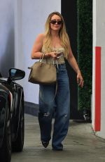 HILARY DUFF Arrives for Lunch at E Baldi in Beverly Hills 05/14/2025