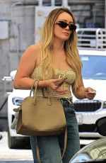 HILARY DUFF Arrives for Lunch at E Baldi in Beverly Hills 05/14/2025