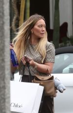 HILARY DUFF Shopping at Chloe on Melrose Place in Los Angeles 05/07/2025