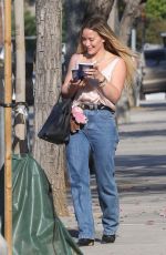 HILARY DUFF Stops for Yogurt in Los Angeles 05/02/2025