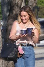 HILARY DUFF Stops for Yogurt in Los Angeles 05/02/2025