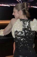 HUNTER SCHAFER Arrives at Johnnie Walker x Olivier Rousteing Pre-Met Gala Dinner Party in New York 05/03/2025