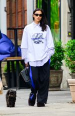 IRINA SHAYK Out with Her Dog After Met Gala Night in New York 05/06/2025