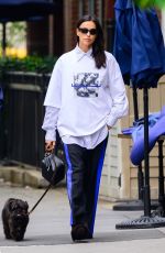 IRINA SHAYK Out with Her Dog After Met Gala Night in New York 05/06/2025