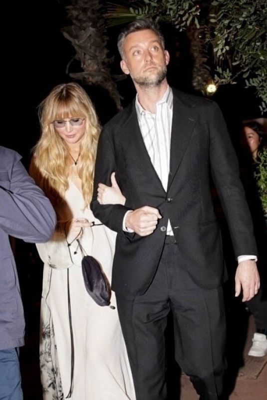 JENNIFER LAWRENCE and Cooke Maroney Night Out in Cannes 05/16/2025