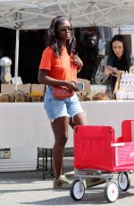 JODIE TURNER-SMITH at a Farmers Market in Los Angeles 05/18/2025