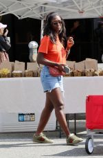 JODIE TURNER-SMITH at a Farmers Market in Los Angeles 05/18/2025