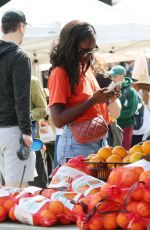 JODIE TURNER-SMITH at a Farmers Market in Los Angeles 05/18/2025
