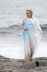 JULIA GARNER on the Set of Fantastic 4 in Los Angeles 05/06/2025