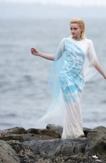 JULIA GARNER on the Set of Fantastic 4 in Los Angeles 05/06/2025