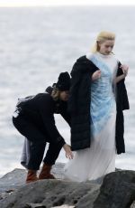 JULIA GARNER on the Set of Fantastic 4 in Los Angeles 05/06/2025