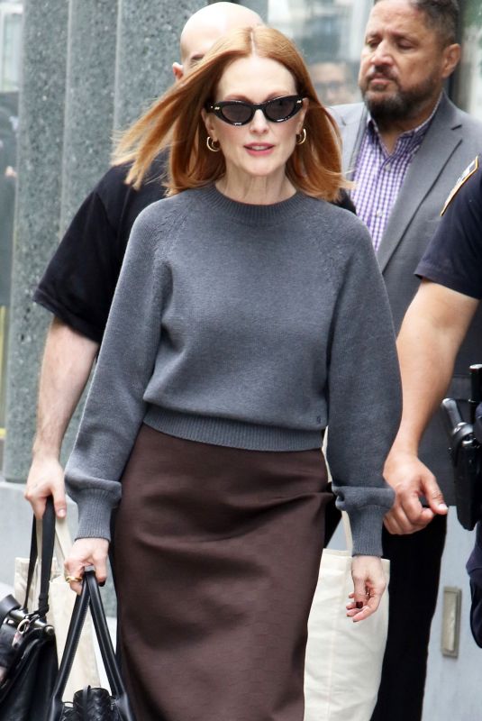 JULIANNE MOORE Arrives at The View in New York 05/28/2025