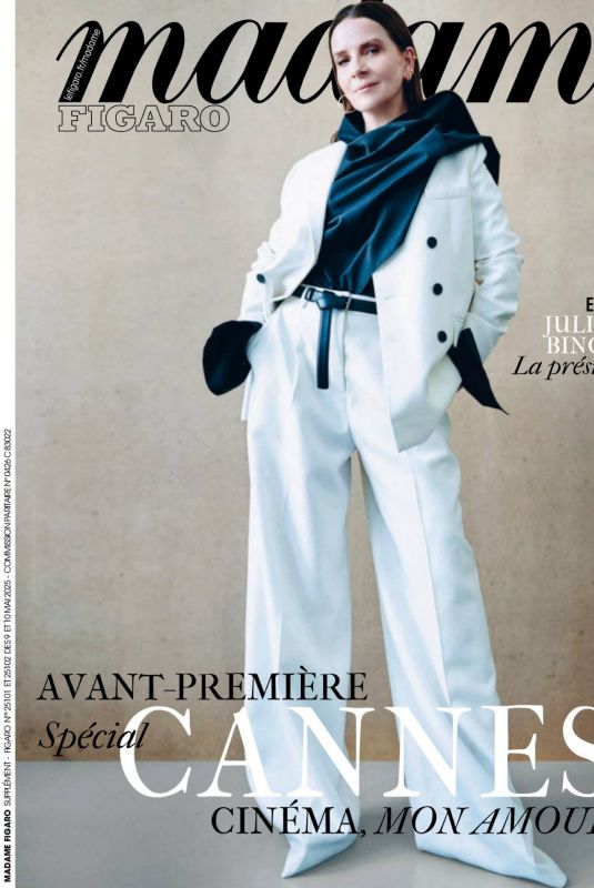 JULIETTE BINOCHE in Madame Figaro, May 2025