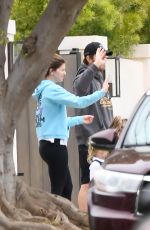 KATHERINE SCHWARZENEGGER and Chris Pratt Saying Goodbye to a Friend in Los Angeles 05/01/2025