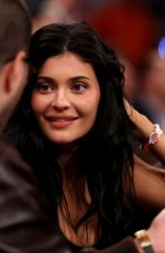KENDALL and KYLIE JENNER and Timothee Chalamet at NBA Playoff Series Between Knicks and Celtics in New York City 05/12/2025