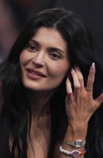 KENDALL and KYLIE JENNER and Timothee Chalamet at NBA Playoff Series Between Knicks and Celtics in New York City 05/12/2025