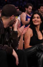 KENDALL and KYLIE JENNER and Timothee Chalamet at NBA Playoff Series Between Knicks and Celtics in New York City 05/12/2025