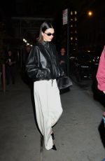 KENDALL JENNER Leaves Dinner at Cafe Zaffri in New York 04/30/2025