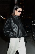 KENDALL JENNER Leaves Dinner at Cafe Zaffri in New York 04/30/2025