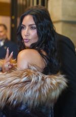KIM KARDASHIAN Leaves Parisian Restaurant Le Voltaire 05/13/2025