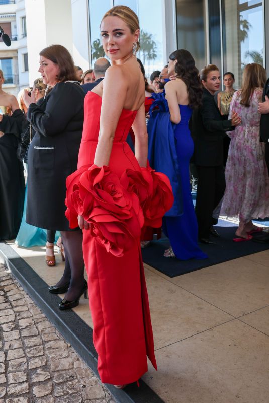 KIMBERLEY GARNER Leaves Hotel Martinez at 78th Cannes Film Festival 05/20/2025