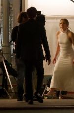 KRISTEN BELL and Adam Brody Shoot Engagement Party Scene for Nobody Wants This 05/09/2025