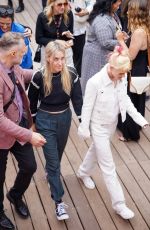 KRISTEN STEWART and DYLAN MEYER LEaves a Campari Event in Cannes 05/16/2025