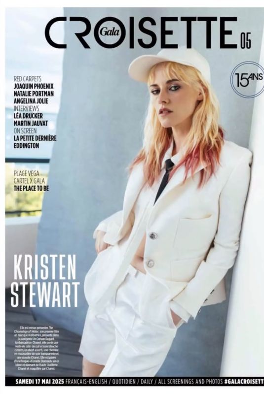 KRISTEN STEWART on the Cover of Gala Croisette 2025