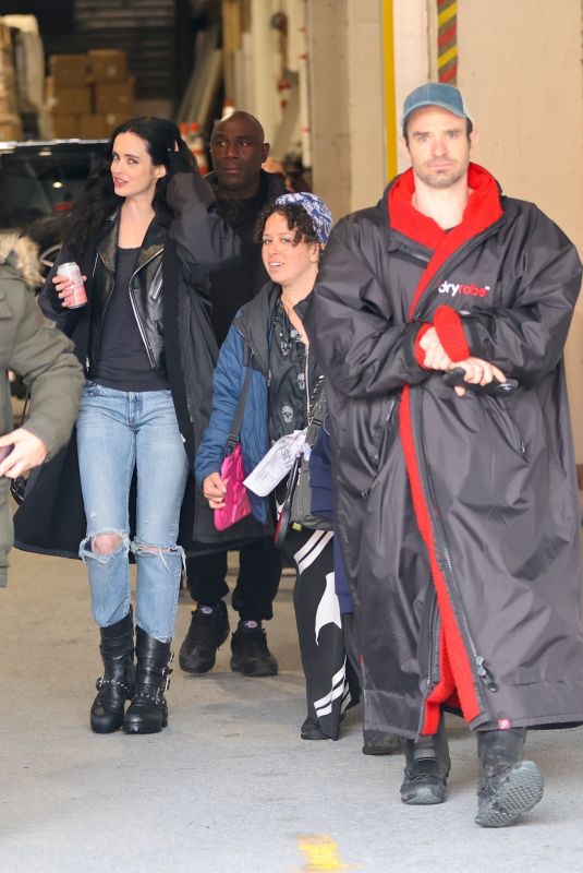 KRYSTEN RITTER and Charlie Cox on the Set of Daredevil: Born Again in Brooklyn 05/23/2025