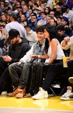 KYLIE JENNER and Timothee Chalamet at NBA Playoff Game Between L.A. Lakers and Minnesota Timberwolves 04/30/2025