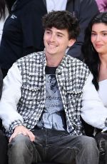KYLIE JENNER and Timothee Chalamet at NBA Playoff Game Between L.A. Lakers and Minnesota Timberwolves 04/30/2025