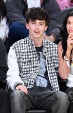 KYLIE JENNER and Timothee Chalamet at NBA Playoff Game Between L.A. Lakers and Minnesota Timberwolves 04/30/2025