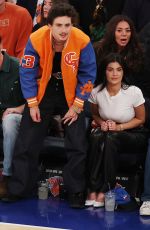 KYLIE JENNER and Timothee Chalamet NBA Eastern Conference Finals Between N.Y. Knicks and Indiana Pacers 05/29/2025