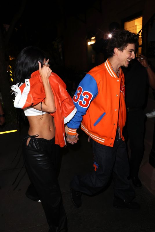 KYLIE JENNER and Timothee Chalamet out for a Late-night Dinner in New York 05/29/2025