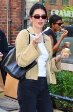 KYLIE JENNER Enjoys Ice Cream with Friends in New York City 05/03/2025