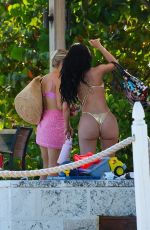 KYLIE JENNER in a Gold Bikini on Holiday in Turks and Caicos 05/11/2025