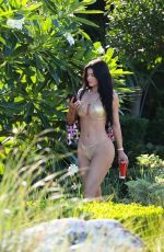 KYLIE JENNER in a Gold Bikini on Holiday in Turks and Caicos 05/11/2025