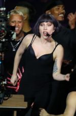 LADY GAGA Conducting a Soundcheck at Copacabana Beach in Rio de Janeiro 05/02/2025