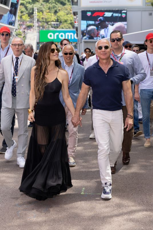 LAUREN SANCHEZ and Jeff Bezos at F1 Grand Prix of Monaco in Monte-carlo 05/25/2025