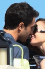 LILY COLLIN Shoots a Romantic Scene with Eugenio Franceschini on the Set of Emily in Paris 05/19/2025