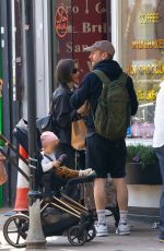 LILY COLLINS and Charlie Mcdowell Out and About in London 05/02/2025