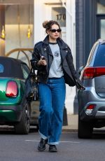 LILY JAMES at Lemonia Restaurant in Primrose Hill 05/04/2025