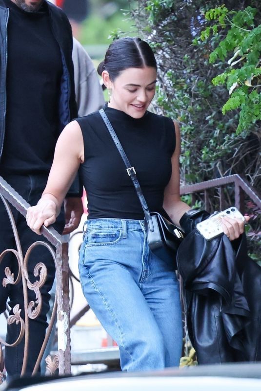 LUCY HALE Out for Dinner in Los Angeles 05/18/2025