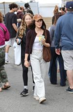 LUCY HALE Out Shopping at Studio City Farmer