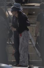 MADELYN CLINE on the Set of Day Drinker in Barcelona 05/03/2025