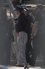 MADELYN CLINE on the Set of Day Drinker in Barcelona 05/03/2025