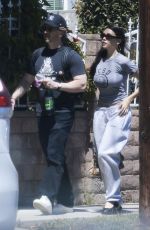 MADISON BEER Visits Friend